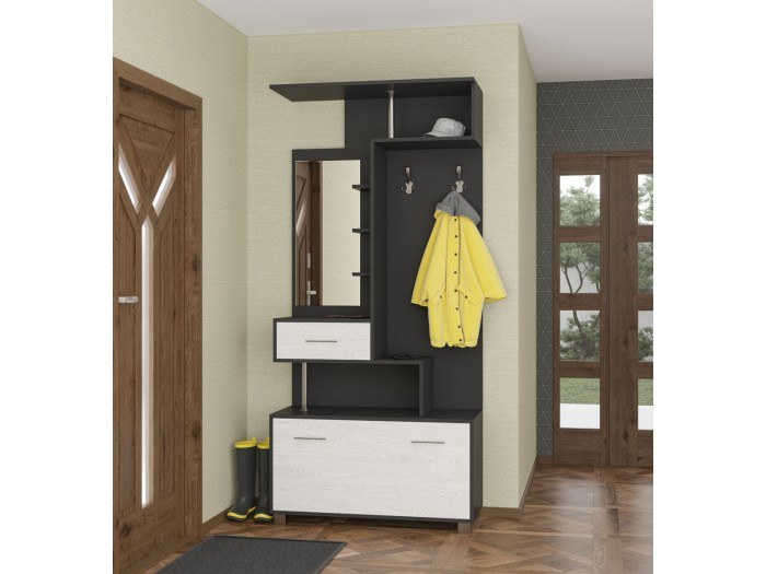 Портманто АМИНА (антрацит/аляска)